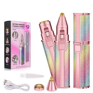 Alat Cukur Alis USB Portabel Penghilang Rambut Elektrik Penghilang Rambut Wajah Dapat Diisi Ulang Mesin Pencukur Rambut Wajah Tubuh Elektrik Wanita