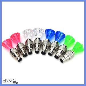 [zBING] 2x LED Motorcycle Cycling Bike Bicycle Wheel Tire Valve Flashing Light Car Lamp