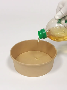 10 miếng Bát giấy kraft dùng một lần có nắp đậy khả năng chịu nhiệt và thiết kế chống rò rỉ hoàn hảo cho phục vụ và sử dụng nhà