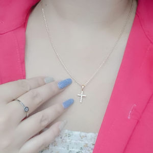 Kalung Set MY03 Marcela Alloy Lapis Mas 18K Permata Zircon KP046G
