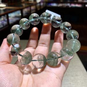 Montagne Jewelry Natural 16mm Multi-inclusions Crystal Bracelet