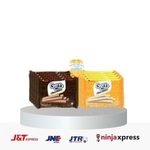 Gery Chocolatos Mini Rolls 27gr Mamamia Lezatoz Italian Chocolate Snack Cemilan Wafer Murah Enak