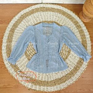 Setelan Kebaya Brokat Malika Kancing Kait Tangan Karet dan Rok Kamen Moscreft Songket Batik Free Selendang Pengantin Pesta Wisuda Modern