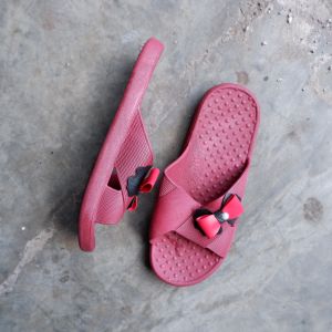 SandSo - Q15 Acc Pita Sandals Wanita Karet Jelly Rubber Sandal Perempuan Dewasa Slipper Slip On Slipper Selop Slop Teplek Flip Flop Flipper Sendal Flat Lentur Empuk Teplek Pijat Kesehatan Rumah Kamar Mandi Pantai Kantor Kerja Anti Air Licin Fungsional