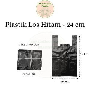 1 Bal Kantong Plastik Kresek Los Hitam Tebal Ukuran 17 24 28 35 40 Grosir