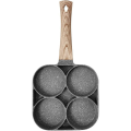 One-Three-Four-hole Omelette Pan Flat-bottomed Non-stick Egg Dumpling Pan Household Egg Burger Omelette Burger Frying Pan. 
