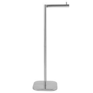 Sincecu 304 Stainless Steel Toilet Paper Holder | Freestanding Tissue Stand for Bathroom | No Drill Installation