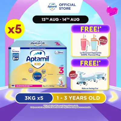 Aptamil KID Step 3 Growing Up Formula 1 - 3 years 3kg x 5 (Susu Milk Powder 奶粉)