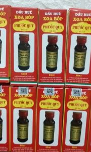 2 Dầu xoa bóp massage Huế Phước Quy ( chính hãng 2 chai x 60ml  loại có hộp )