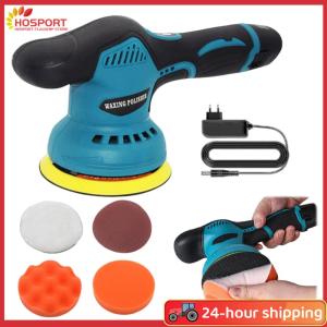 【HOSPORT】เครื่องขัดรถยนต์ที่มี 8 ความเร็วตัวแปร 2500-5000 รอบต่อนาทีชุดบัฟเฟอร์พกพาเครื่องขัดแว็กซ์เครื่องสำหรับรายละเอียดรถยนต์