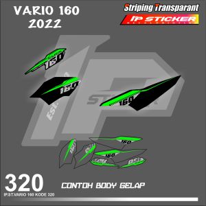 VARIO 160 2022 (COD) STIKER STRIPING MOTOR HONDA VARIO160 HOLOGRAM DAN TRANSPARAN