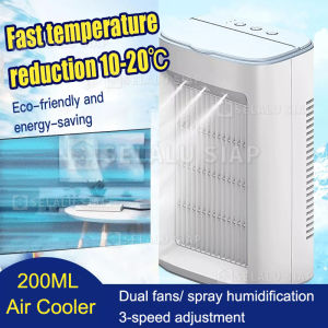 AC PORTABLE AIR COOLER KIPAS ANGIN PORTABLE DINGIN Air Cooler Mini Pendingin Portable USB Praktis Hemat Energi Mudah dibawa Kipas Cooler 200ml AIR COOLER FAN / ARCTIC AIR COOLER AC PORTABLE AIR COOLER