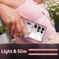 for Galaxy S25 Ultra Case,Compatible with MagSafe,Clear Magnetic Glitter Gradient Sparkle Luxury Plated Soft TPU Bumper Full Camera Lens Protector Phone Case for Samsung S25 Ultra/S25 Edge/S25 Plus/S24 FE/S24 Ultra/S24+/S23 Ultra/S23+. 