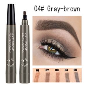 4 Head Bifurcation Eyebrow Pencil Waterproof Eyebrow Pencil Eyebrows 5 Colors Lazy 4D Imitation Ecological Eye Brow Pencil Waterproof Eyebrow Pencil