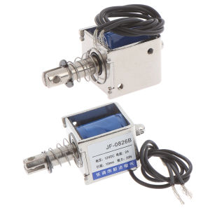 Johor JF-0826B 12V/2A 10mm 20N push pull type open frame solenoid electromagnet