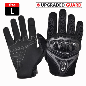 Ride Motorcycle Gloves Full Finger Shock Absorbing Hard Shell Knuckle Protection Anti Slip Touch Screen
