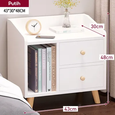 (Surabaya)Meja Samping Tempat Tidur Kamar Toko lemari Meja Samping Tempat Tidur Design Modern Storage