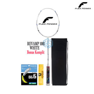 Raket Badminton Flex Power Revamp 1001 Bonus Komplit Raket Flexpower