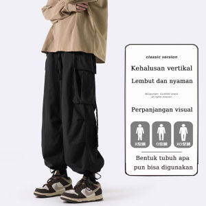 Celana Cargo Kargo Panjang Pria Celana Joger Jumbo Bigsize Hight Quality Long Pants korea style celana kulot pria loose pants Cargo Celana Jogger celana Panjang pria Oversize Celana Training Pria Casual Baggy pants coklat celana hitam pria sweatpants
