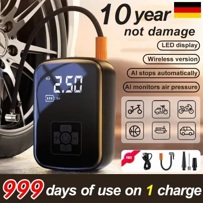 [SG Seller]Portable Car Electric Inflator portable air pump car electric pump wireless air pump car electric pump汽车充气泵