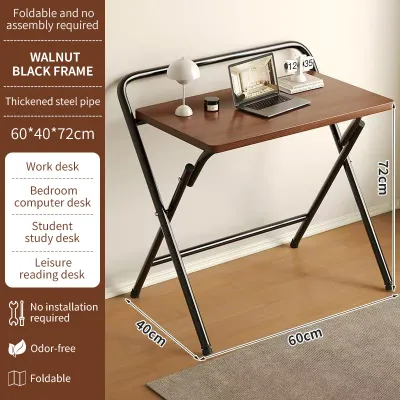 Foldable Study Table Writing Computer Desk Simple Bedroom Study Small Desk Adjustable LaptopTable