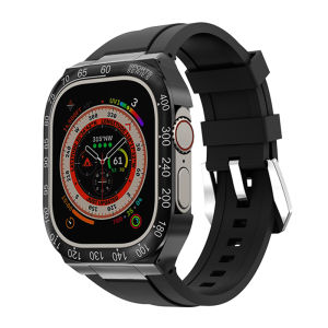 Modification Kit Metal Case+Rubber Silicone For Apple Watch Ultra 2 49mm Bracelet Watchband For iWatch Series Ultra 2 49mm Band