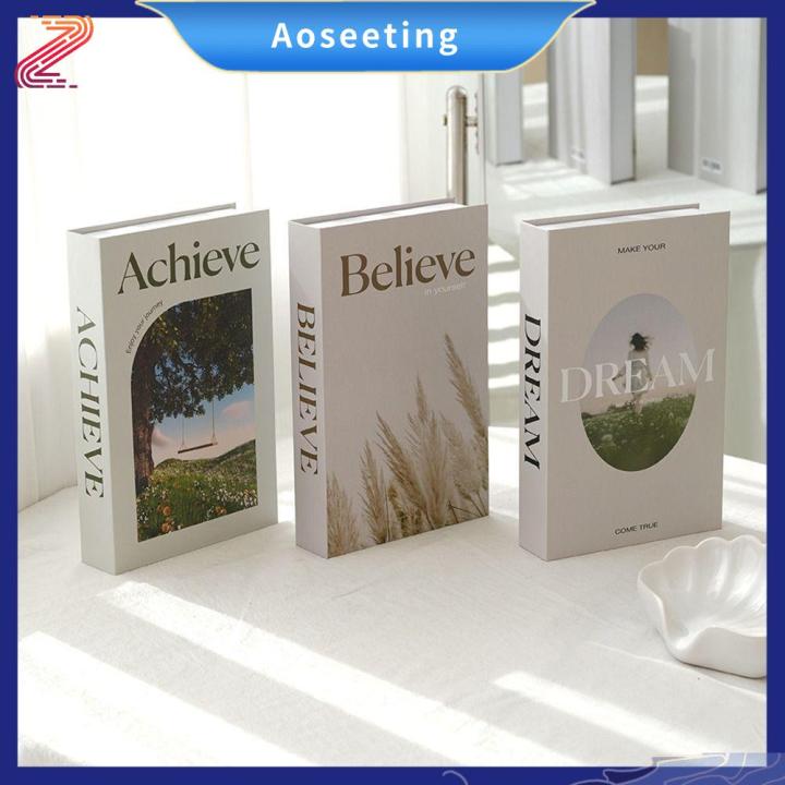 AOSEETING Photography Prop Fake Books Ornament Book Shelf Display ...