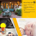 Led Yellow Bug Light Bulbs Orange Shell Light-wave Mosquito Repellent Bulb 9w E27 110-220v Indoor Zapper Fly Traps Attractant Catcher Insect Globe Spectral Garden Electric Trap For. 