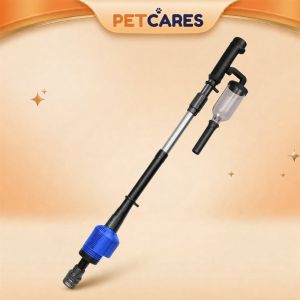 PETCARESMY 220V Aquarium Electric Syphon Operated Fish Sand Washer Vacuum Gravel Water Changer Siphon Filter