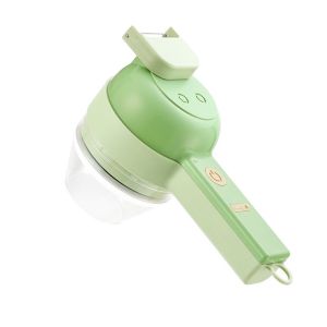 [SG Stock] 4 IN 1 Portable Electric Slicer /Masher /Garlic Chopper With Peel Function