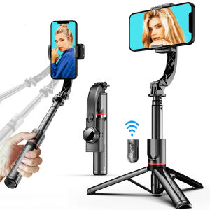 Zeallion Handheld Stabilizer 360° Rotatable Aluminum Alloy Gimbal Stabilizer Selfie Stick for iPhone and Android