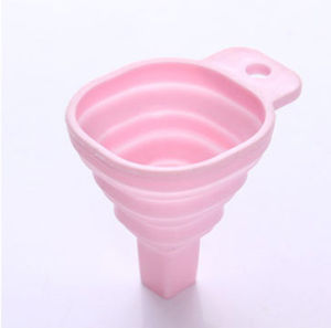 JustBuy Mini Dilipat Corong Corong Lipat Silikon Dispensing Cecair Alat Dapur Corong | Mini Foldable Funnel Silicone Folding Funnel Liquid Dispensing Kitchen Tools Corong