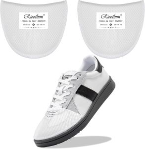 Riootlnm Comfort Shoe Fillers for Shoe Too Big Spacers Cushions Pads for Loose Shoes Size Reducer Made Shoe Fit Smaller Prevent Slip Toe Inserts for Pain Relief (White 1Pair(Half Size Bigger))