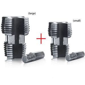 YOUTH HOME Plumbing PVC Pipe Threader Kit Plastic Punching Electric Hole Opener 4/6 Points Versatile Internal Thread Opener PPR Water Pipe
