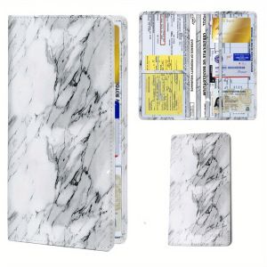 CICI PU Leather Car Document Holder Stylish Premium Paperwork Wallet Car Driving Documents Folder Durable ID Bag Cover Men