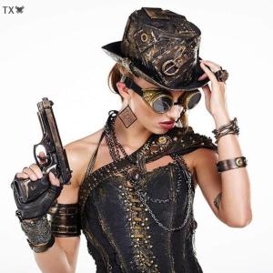 TX🏮💓🧧 Kính râm phong cách cyberpunk kính râm Gothic Punk hàn cổ điển kính Punk nam