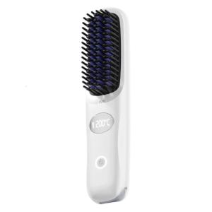 Rechargeable Hair Styling Brush Wireless Operation Ceramic Heating System 3 Temperature Modes Damage Protection For Daily Use