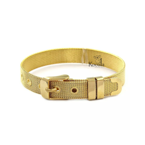 Gelang Wanita Pesona Stainless Stell Sabuk Jaring Tahan Karat
