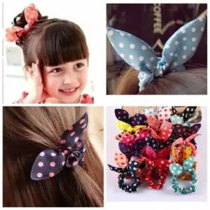 Ikat Rambut Donat Chibi Warna Warni/Aksesoris/Karet Donat Murah Grosir/ikat rambut lucu anak dewasa