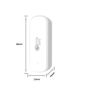 Smart WiFi Temperature and Humidity Sensor Wireless Indoor Monitor Real Time Remote Detection for Home