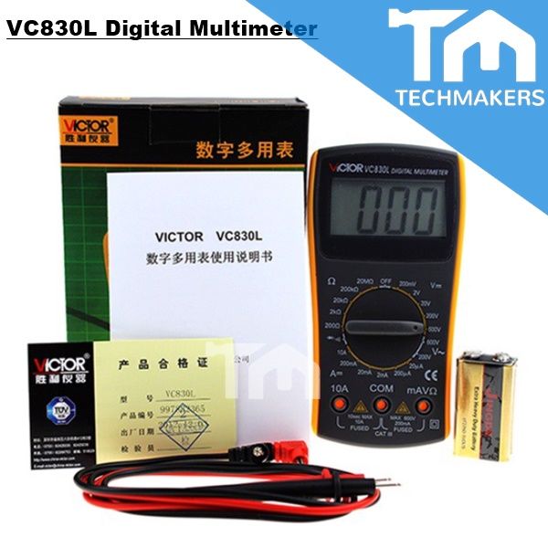 Victor 830L VC830L Digital Multimeter VC-380L Meter DC AC Current ...