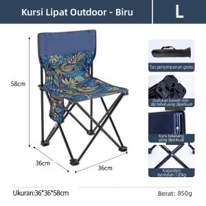 Kursi Lipat Portable Camping Foldable Chair Gunung Sauna Bangku Kuat Berkualitas kursi camping lipat outdoor