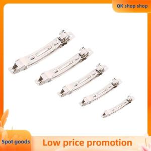 ✨QK shop✨ 10Pcs Spring Hair Clips Base Blank Automatic Barrette Handmade Bow Hairpin DIY Jewelry Making Accessories