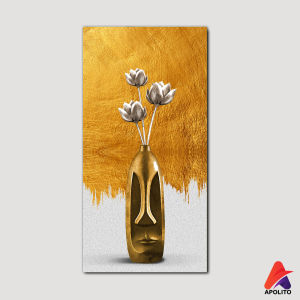 APOLITO (15X30 CM) HIASAN DINDING BUNGA ABSTRAK BUNGA WALL DECOR HIASAN DINDING KAMAR PAJANGAN RUANGAN POSTER KAYU GAMBAR BOHO ABSTRAK