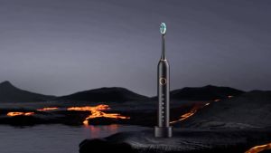 Electric Toothbrush Sonic Type for Adults & Teens 8 Brush Heads Travel Case 6 Modes VPM Electric Motor IPX7 Waterproof 2 Minutes Timer Wireless Charging One Charge for 100 Days (Black)