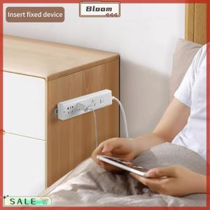 Follow Get New[Bloom Z] Wall-Mounted Plug Fixer Sticker Punch-free Home Self-Adhesive Socket Fixer Cable Wire Organizer Power Strip Holder