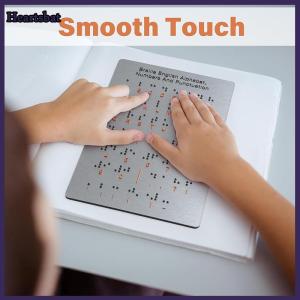 [Heartsbat] Bảng Chữ Cái Chữ Nổi Và Số Công Cụ Học Tập-Kim Loại Bền Tactile Bump Đọc Sàn Gắn Thân Thiện Với Môi Trọng Lượng Nhẹ