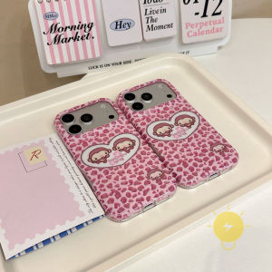 For iPhone 17 Pro Max Case Leopard Print TPU Monkey Leopard Phone Case For 16 15 Cover Aesthetic Korean Cute
