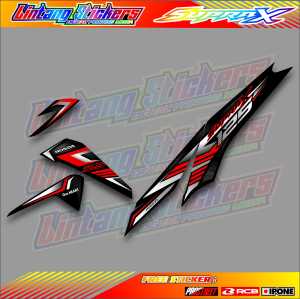 STRIPING VARIASI HONDA SUPRA X 125 NEW / STICKER LIST MOTOR HONDA SUPRA X 125 BARU