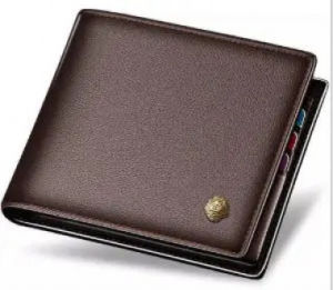 LAORENTOU Wallet Men 100% Genuine Leather Short Wallet Vintage Cow Leather Coin Purse Casual Wallets Purse Standard Card Holders2026